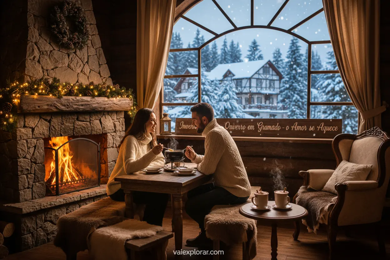 Melhor época para ir a Gramado no inverno, com casal e fondue