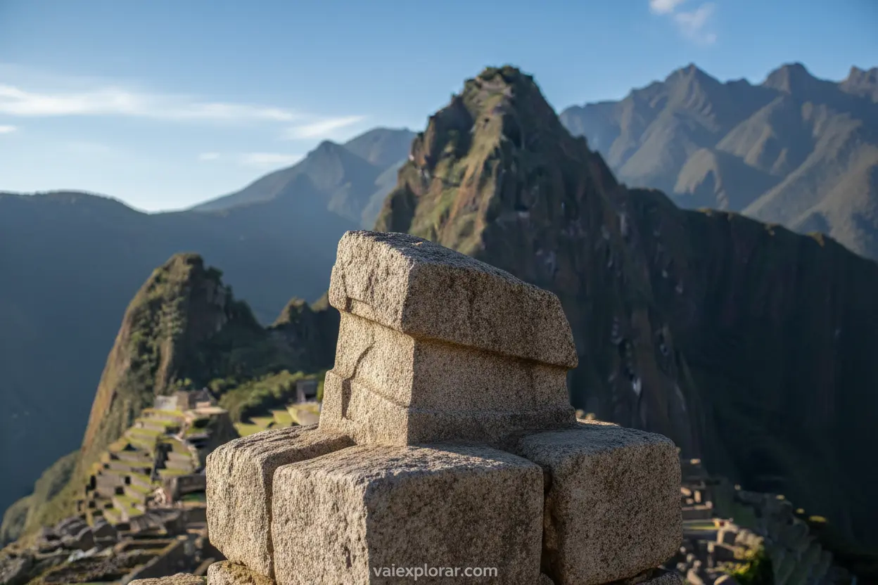 Pedra Intihuatana em Machu Picchu
