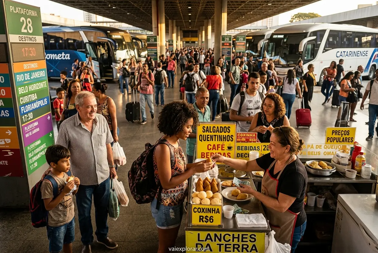 Imersão cultural em rodoviária brasileira