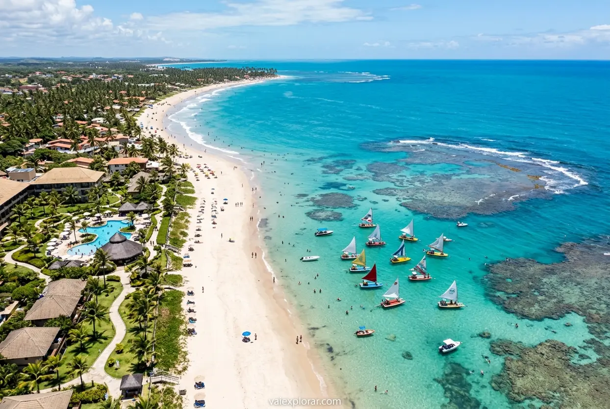 Praia de Porto de Galinhas, um dos melhores destinos para famílias
