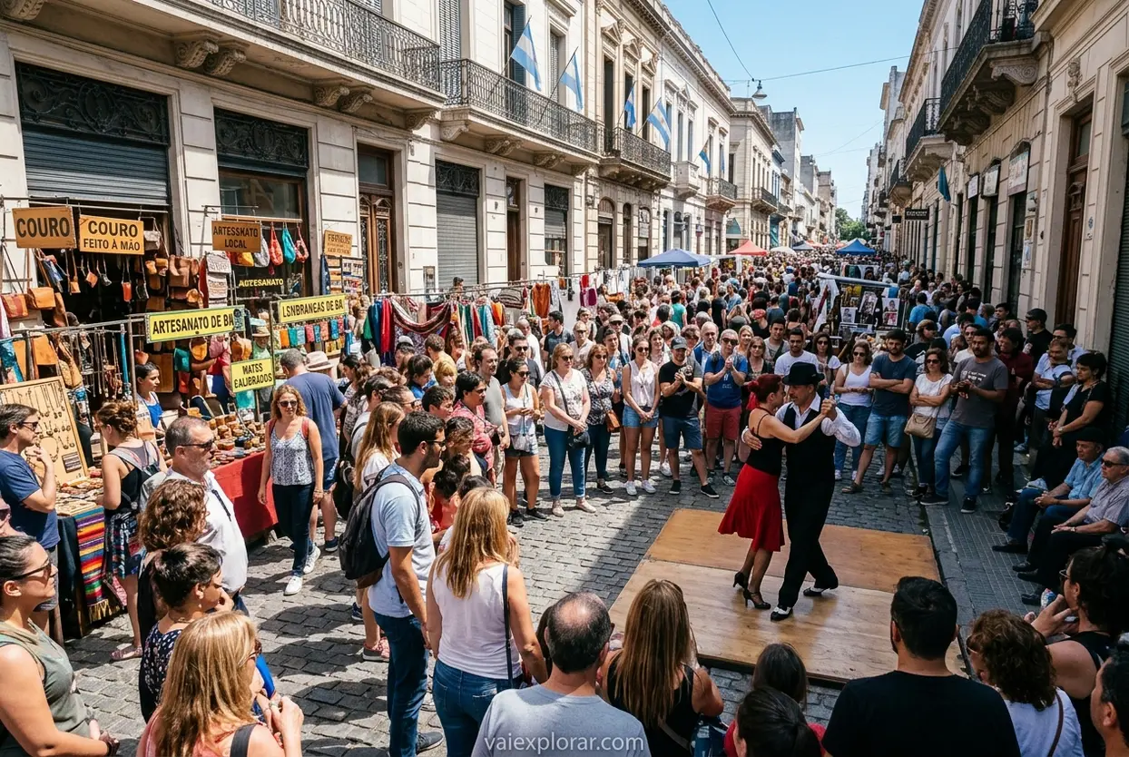 Feira de San Telmo Feira de artesanato e antiguidades em San Telmo, Buenos Aires